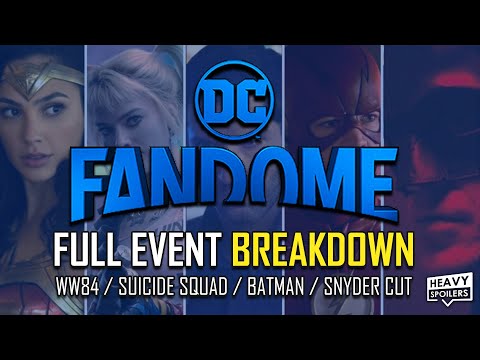 DC FanDome Full Event BREAKDOWN Entire Schedule | Batman Trailer, Snyder Cut, Sh