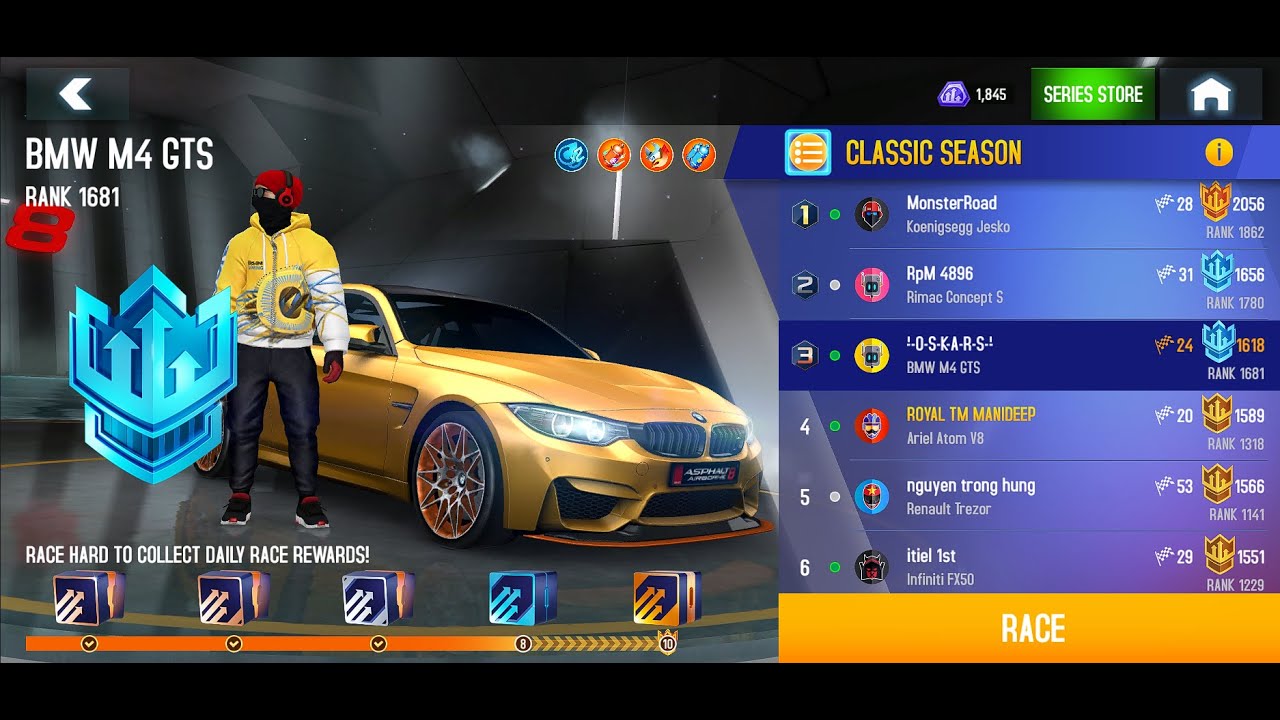Multiplayer CLASSIC season race | Asphalt 8 - YouTube