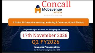 Concall Q2 FY 26 Mobavenue AITech Ltd 17th November 2025 ppt in desc #Mobavenue AITech Ltd