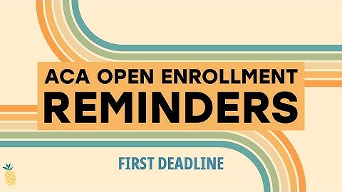 ACA Open Enrollment for 2026: First Key Deadline