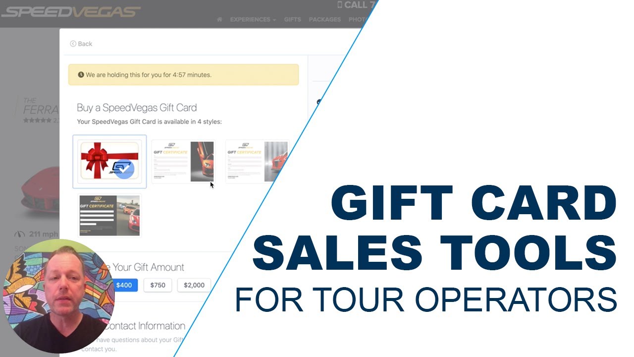 Gift Card Tools for Tour & Activity Operators