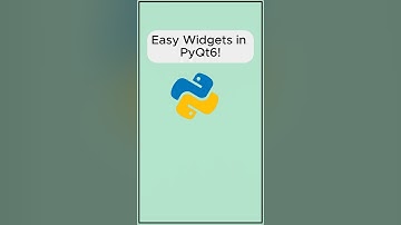 Cool & Easy Widgets in PyQt6!