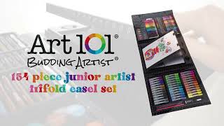 Art 101 Budding Artist 154 Piece Easel Art Set Features