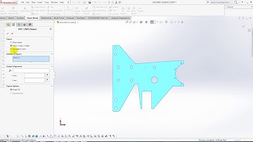 Make DXF file for laser cutting - Export dxf from solidworks | Flat Pattern