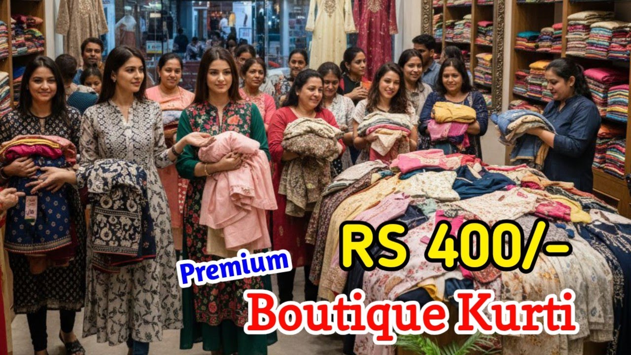 400 में Premium Boutique Collection/ Collection देखकर दंग हो jaoge / Kurti Manufacturer