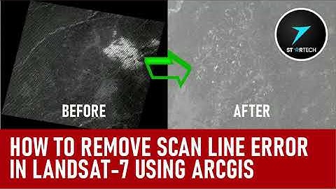 How to remove scanline error in Landsat 7 using ArcGIS | Remove black lines from Landsat 7
