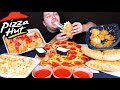 My First Time Trying Pizza Hut Calzone • MUKBANG