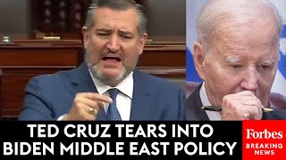 BREAKING NEWS: Ted Cruz Accuses Biden Admin. Of Being 'Filled With Passionate Opponents Of Israel'