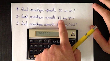 Como faço para saber a porcentagem de um valor na calculadora?
