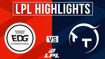 EDG vs TT Highlights ALL GAMES | LPL 2025 Split 1 | EDward Gaming vs ThunderTalk Gaming