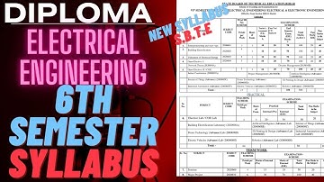 S.B.T.E | Diploma 6th Semester Electrical Engineering | New Syllabus | By Ravi Sinha Sir