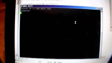 Atmega32 + RS232 serial test