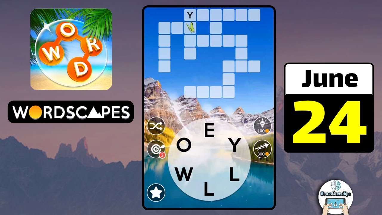 Wordscapes Daily Puzzle June 24 2022 Answer YouTube