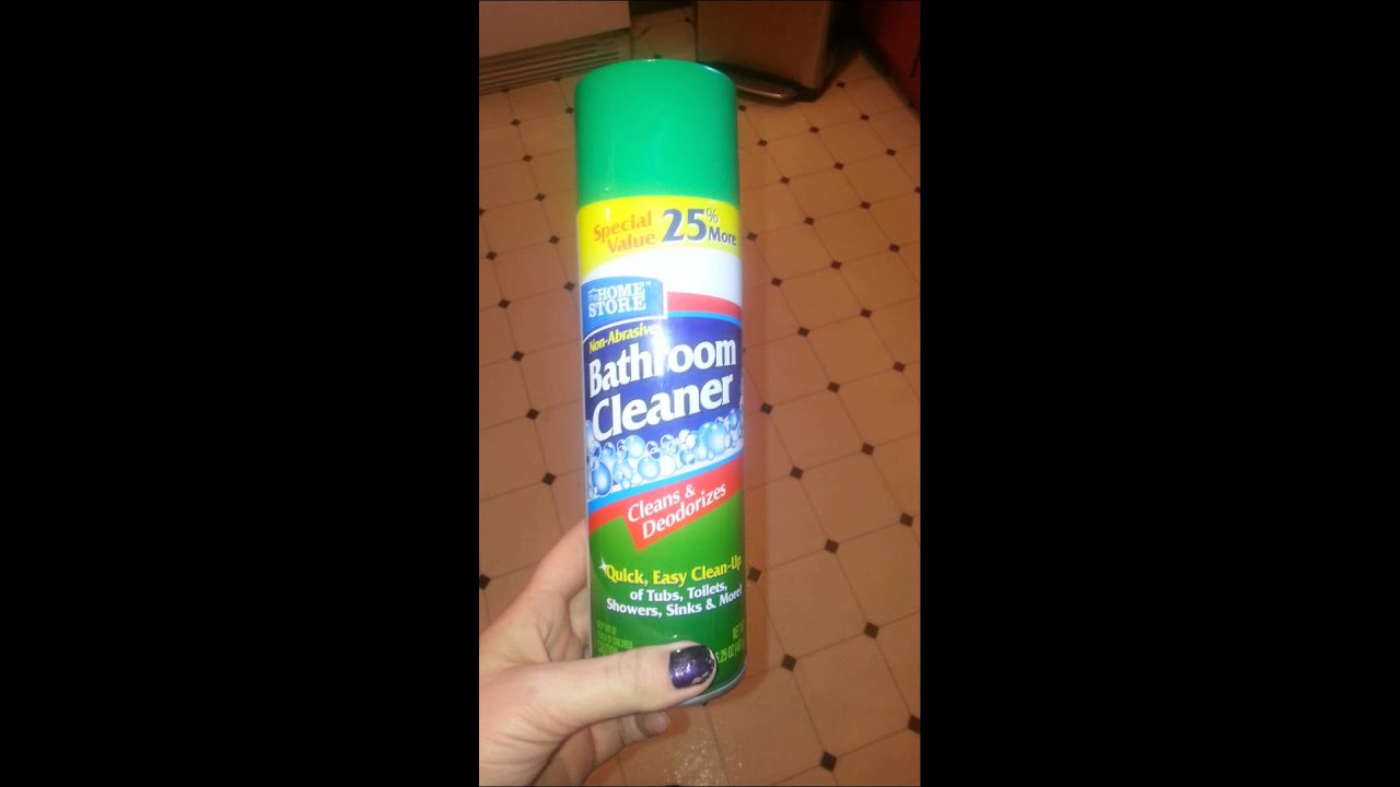 The home store Bathroom Cleaner (from Dollar Tree) YouTube