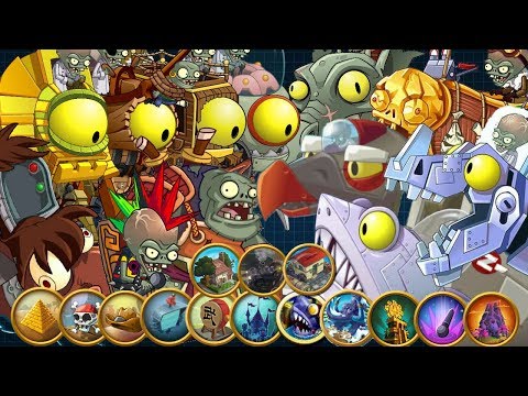 Plants vs Zombies 2 Final Boss: ALL PLANTS MAX LEVEL! vs ALL ZOMBOT!