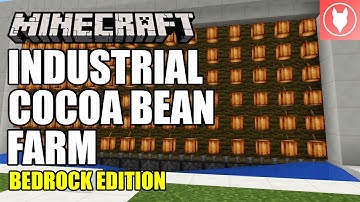 Minecraft Bedrock - Industrial Cocoa Bean Farm Tutorial ( Xbox / MCPE / Windows 10 / Switch )