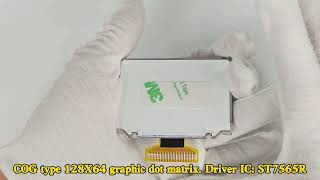 Monochrome COG LCD - SJXD12864-09-LCD-White - Higher Integration Design