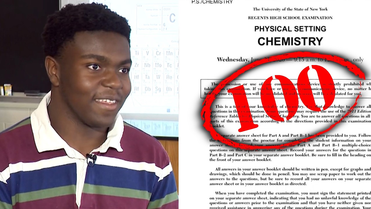 Student Gets Perfect Score on State Chemistry Exam, Wins $100 from Teacher