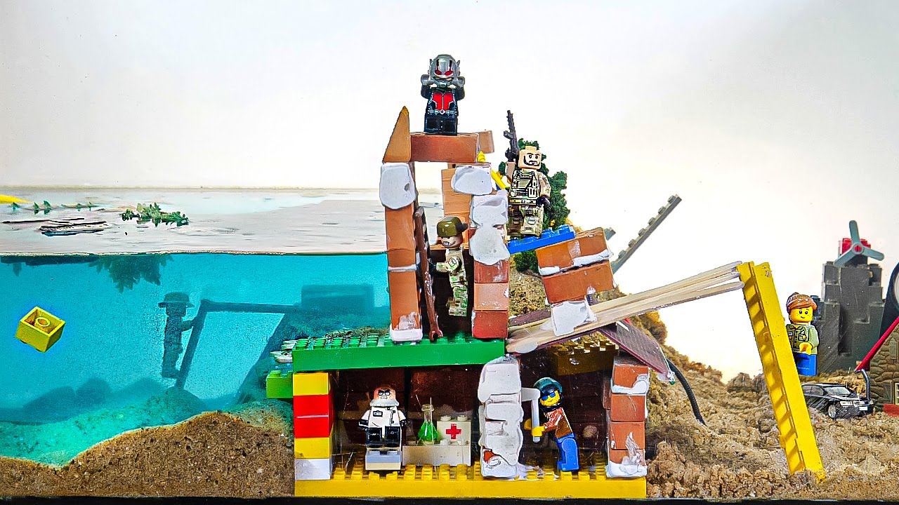 Sand Dam Ultra Fail with Lego | Dam Breach Experiment - YouTube