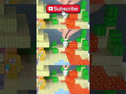 マイクラ建築を5000個のミニブロックで再現！マグネットブロックがすごい【パート 3】