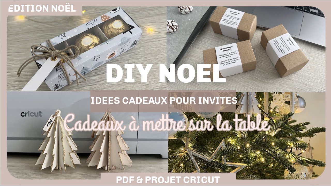 3/ DIY NOËL CADEAUX A OFFRIR 🎁  5 idées DIY à mettre sur la table de Noël  à faire soie même ✨ 