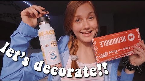 decorating my hydroflask w/ stickers