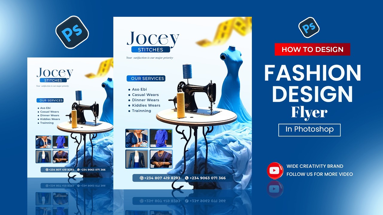 How to Design a Luxury Fashion Designer Flyer in Photoshop | Modern Flyer Tutorial