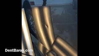Ford Aluminum Door Dings | PDR | PDR in the freezing rain | Dent Baron | Raleigh, NC