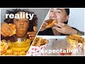 expectation vs reality: mukbang