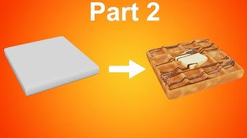 Blender Tutorial - Creating Procedural Waffle Part 2
