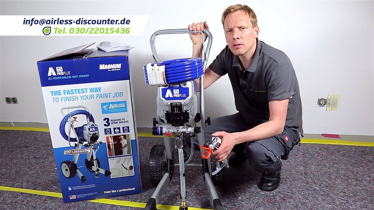 Graco Magnum A60 ProPlus Airless Farbsprühgerät YouTube