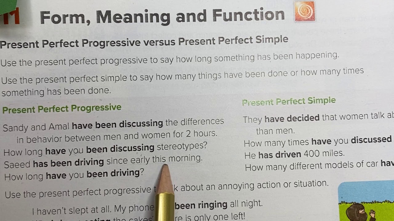 Present Perfect Progressive versus Present Perfect Simple للصف ثالث ثانوي Mega Goal 5