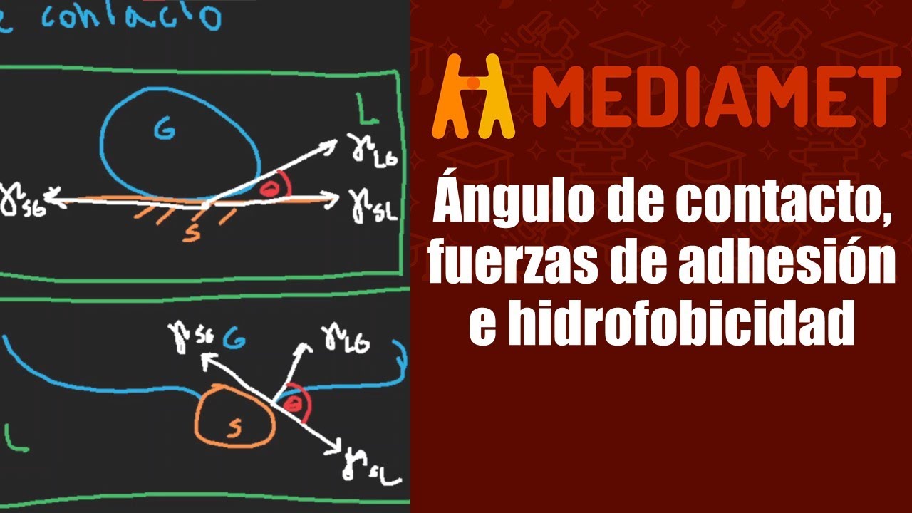 Flotación de minerales: Ángulo de contacto, fuerzas de adhesión e hidrofobicidad