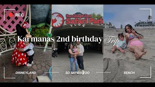 Kai’manas 2nd Birthday Trip Vlog ❤️ Disney, San Diego Safari & etc
