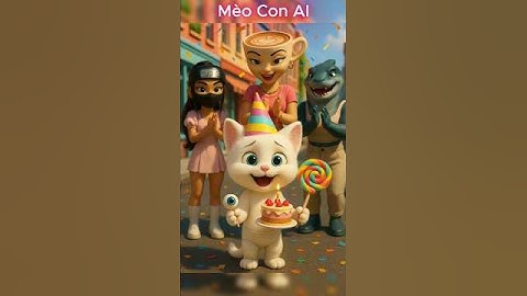 các nhân vật trong Brainrot tặng quà sinh nhật cho Mèo con #shorts #cat #ai #meow #brainrot