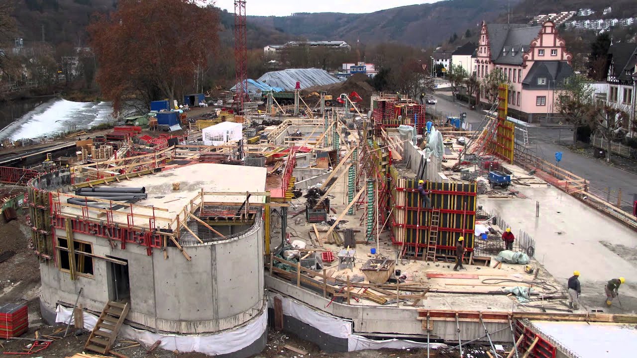 Emser Therme Zeitraffer Baufortschritt Geschichte