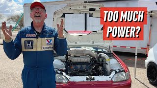 Ridiculous Supercharged J Swapped Civic EG Hits the Drag Strip