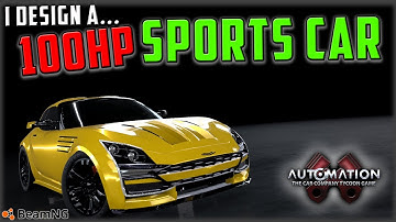 I Built a Very Light Sports Car.. With 100HP... Automation - BeamNG
