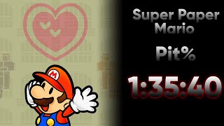 [PB] Super Paper Mario Pit% in 1:35:40