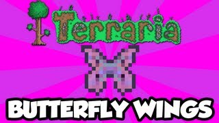 This video will show you how to make the butterfly wings! a new item
added in terraria 1.2. wings are stronger than angel and demon t...