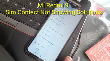 MI Redmi 9 Sim Contact Not Showing Problem Solution || Redmi 9 Contact Settings