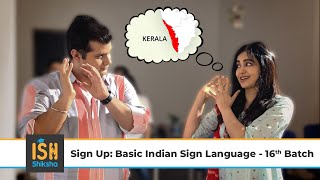 Learn Indian Sign Language: Batch 16 Starting Soon! | ISH Shiksha