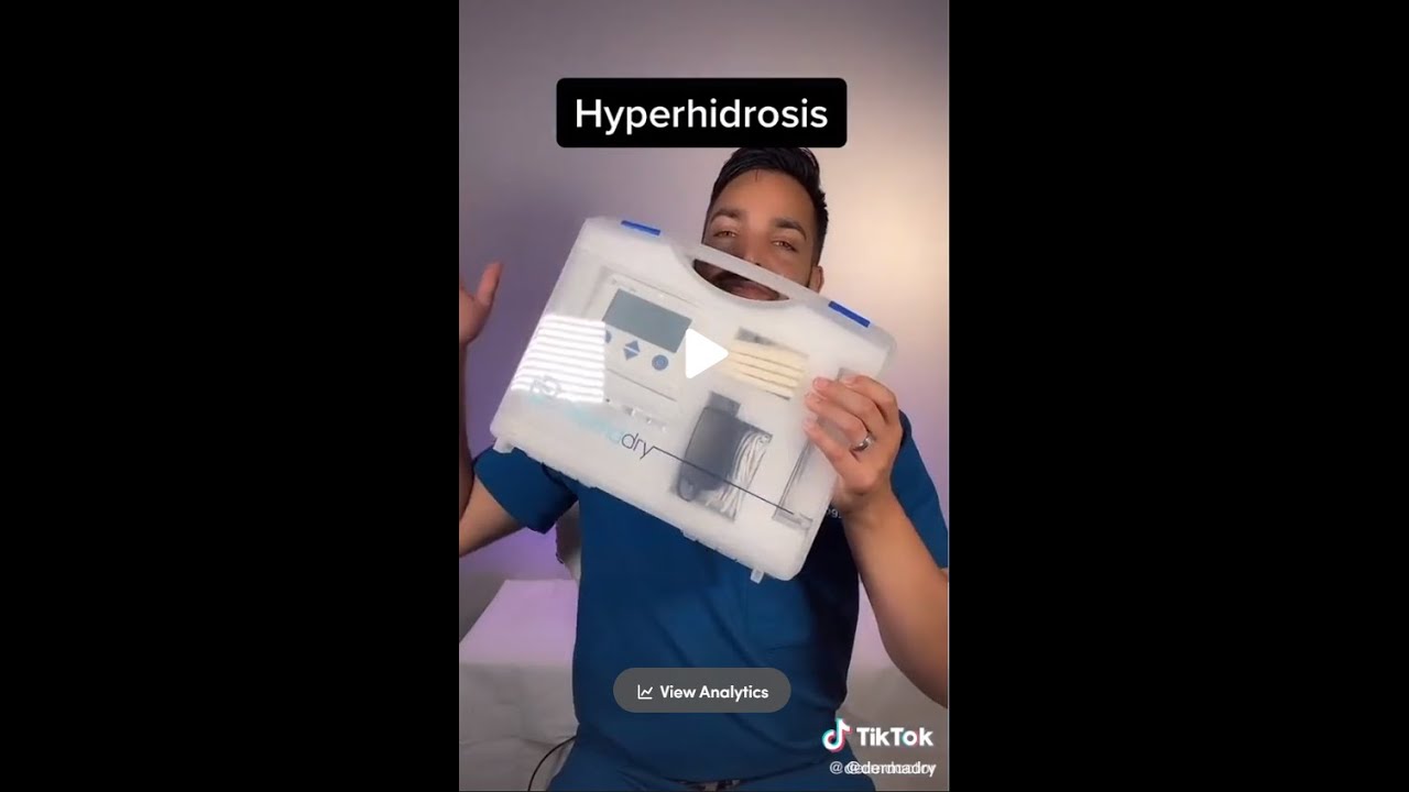 Dr. Shah, Titktok's @dermdoctor reviews #Dermadry &rsquo;s #iontophoresis device! 🚫💧