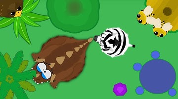 Mope.io // Mope.io kills #2 // Zebra kills Dino Monster//