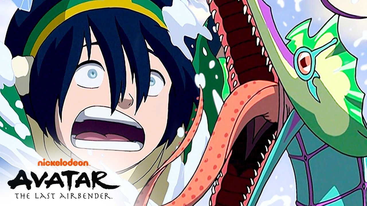 Serpent Avatar Toph Gets Attacked By a Giant Serpent! | Avatar: The Last Airbender ...