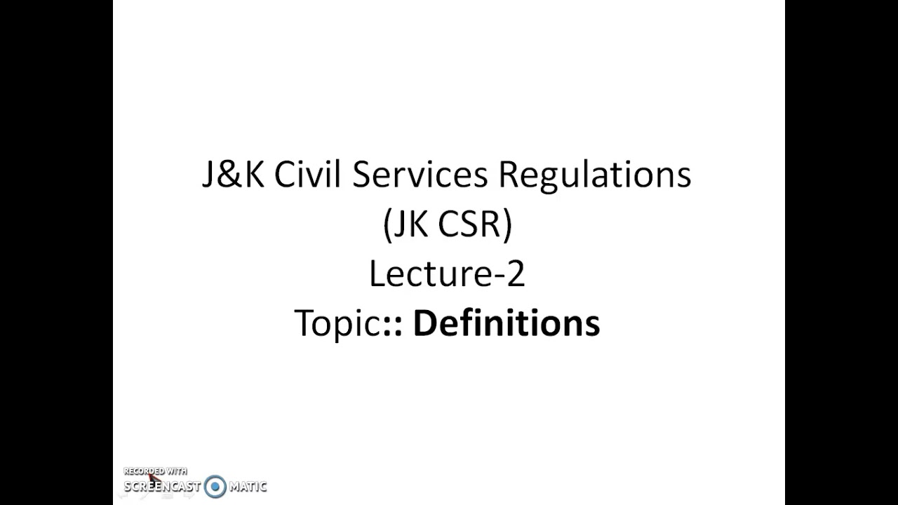 JK CSR Lecture -2