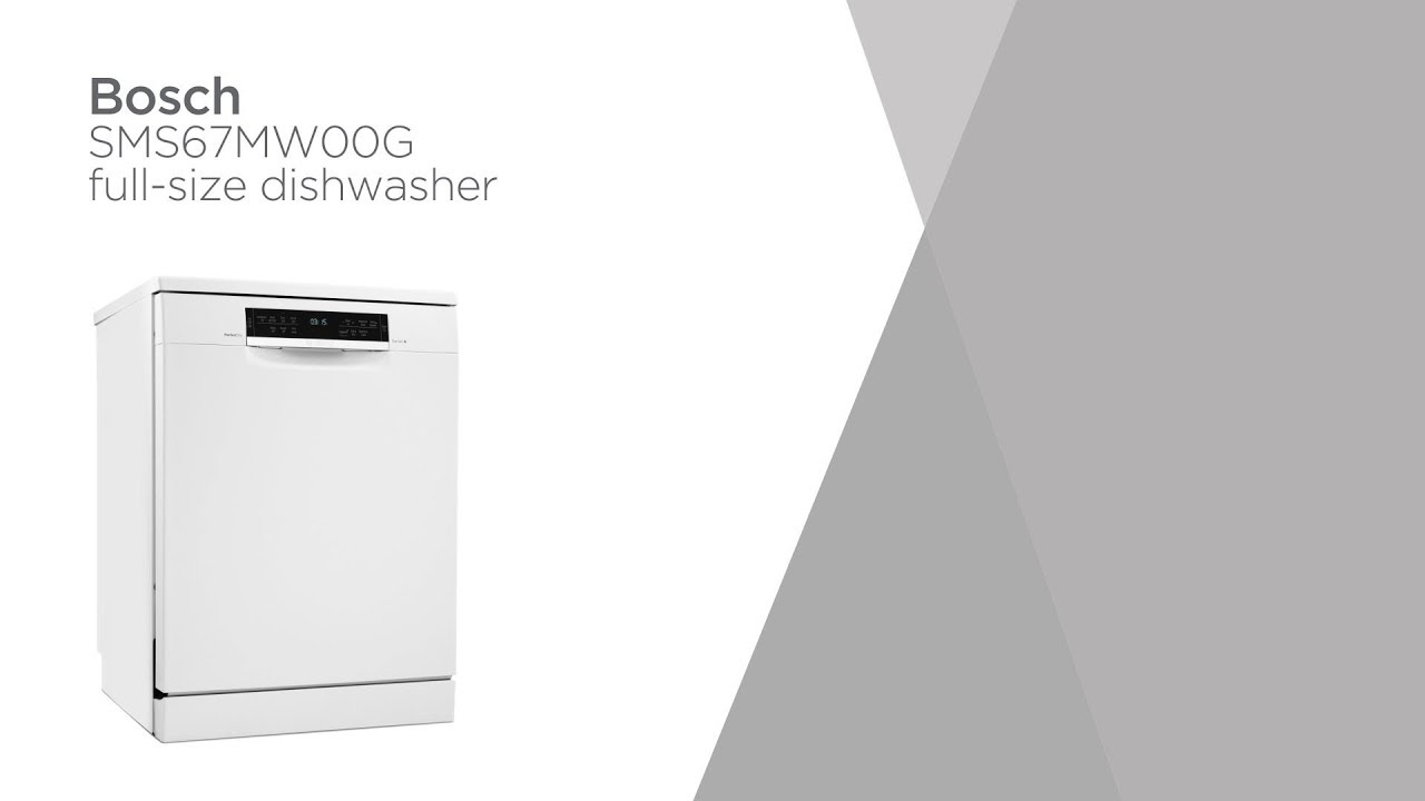 bosch dishwasher sms67mw00g