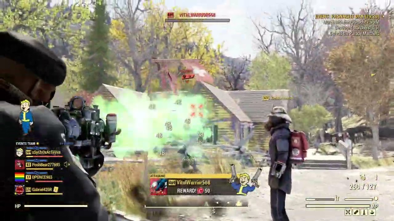 Cheater using exploit in Fallout 76 (Xbox)