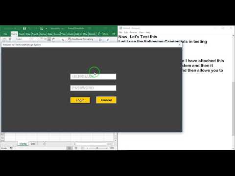 Wonderful Login System for Excel VBA Applications