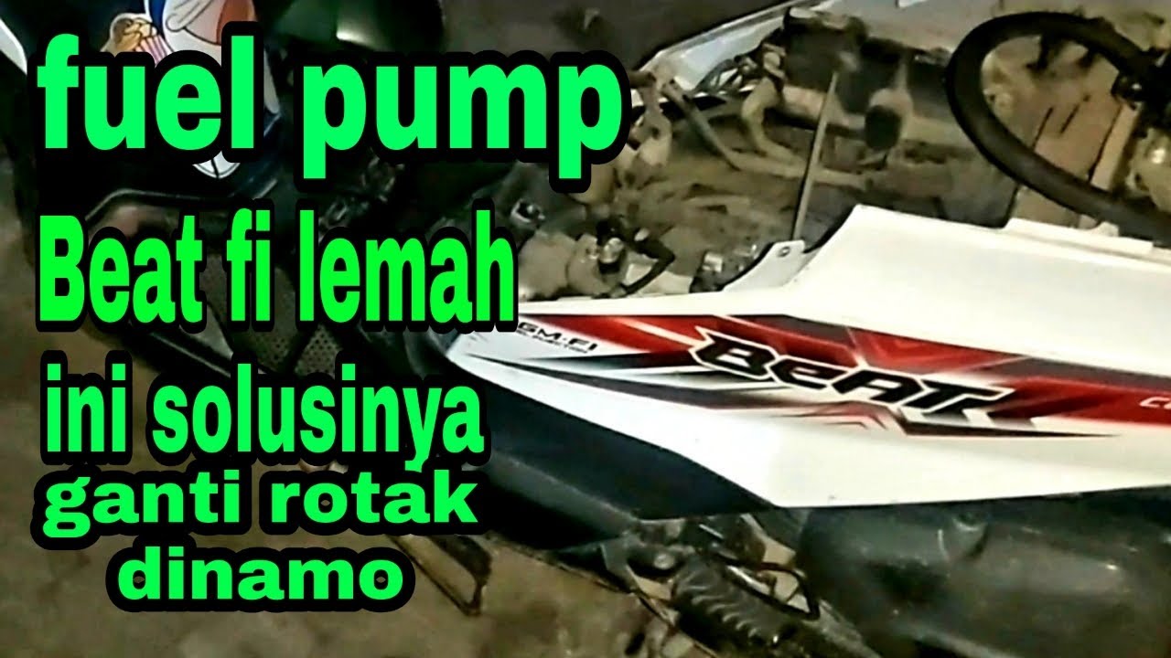 Fuel pump Beat fi lemah ganti rotak dinamo YouTube
